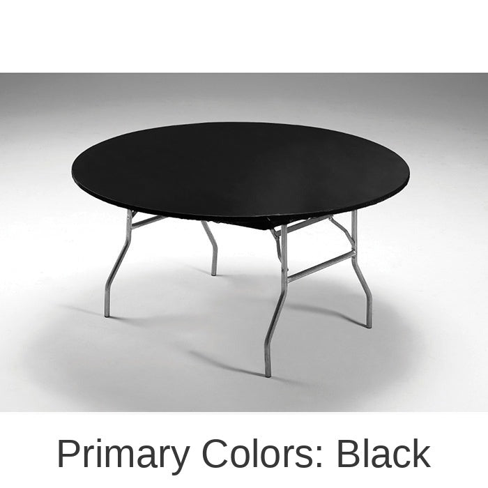 12/Case Bulk Black Stay Put Table Cover 60"