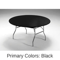 12/Case Bulk Black Stay Put Table Cover 60