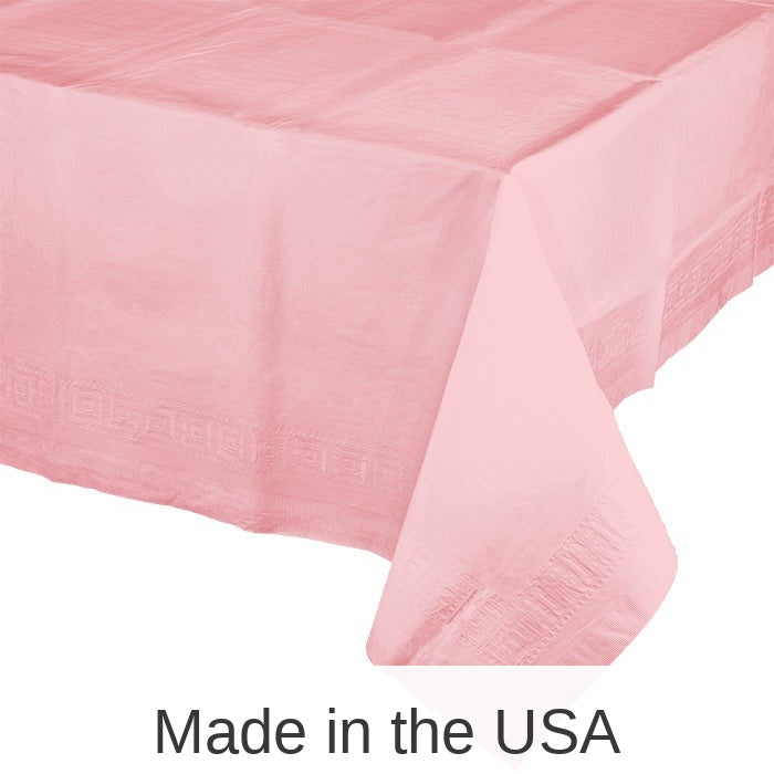 6/Case Bulk Classic Pink Paper Table Covers 54" x 108"