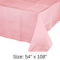 6/Case Bulk Classic Pink Paper Table Covers 54