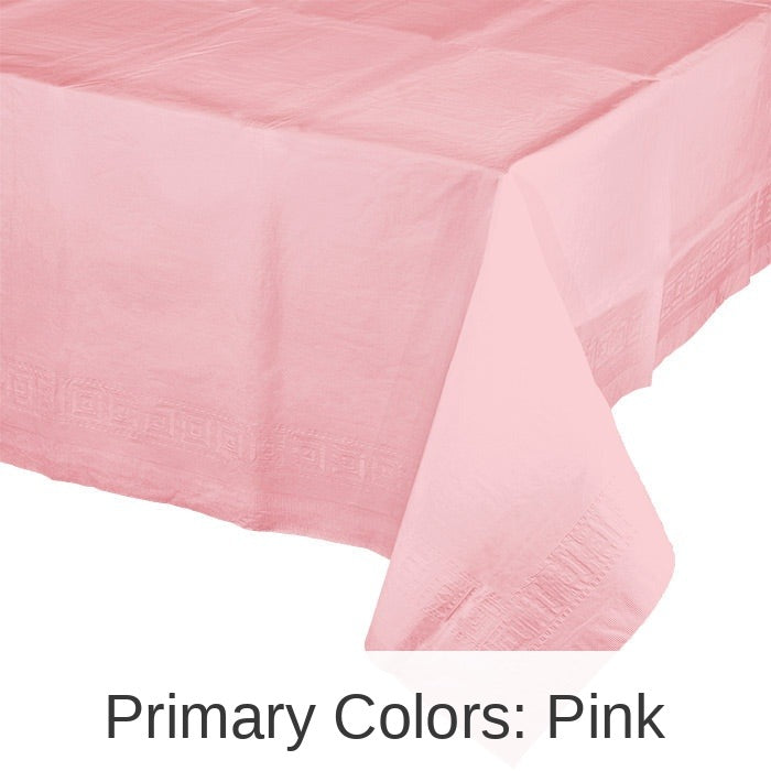 6/Case Bulk Classic Pink Paper Table Covers 54" x 108"