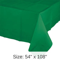 6/Case Bulk Emerald Green Paper Table Covers 54