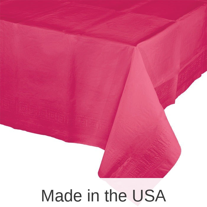 6/Case Bulk Hot Magenta Paper Table Covers 54" x 108"