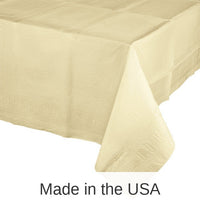 6/Case Bulk Ivory Paper Table Covers 54