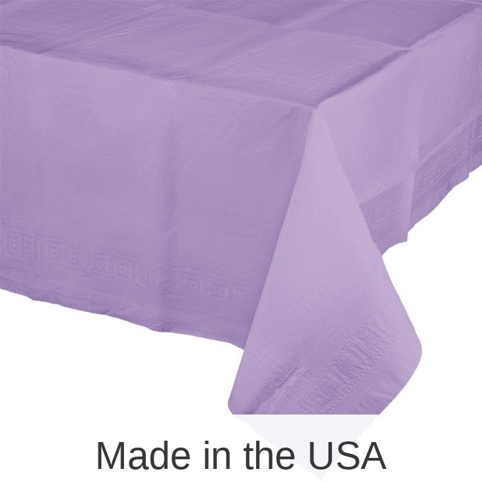 6/Case Bulk Luscious Lavender Paper Table Covers 54" x 108"