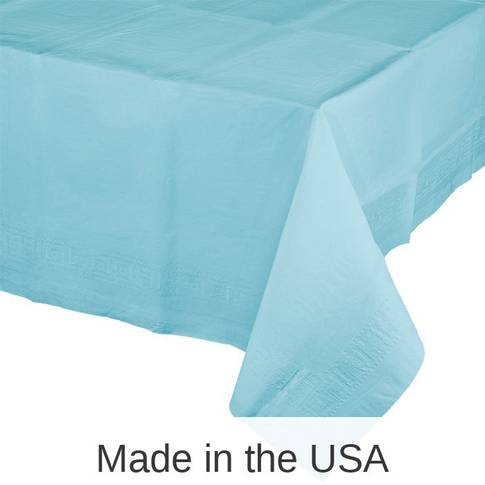 6/Case Bulk Pastel Blue Paper Table Covers 54" x 108"