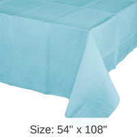6/Case Bulk Pastel Blue Paper Table Covers 54