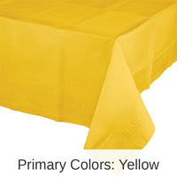 6/Case Bulk School Bus Yellow Paper Table Covers 54