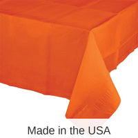 6/Case Bulk Sunkissed Orange Paper Table Covers 54