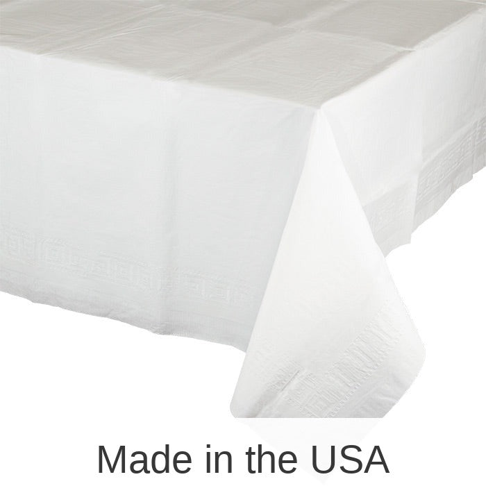 6/Case Bulk White Paper Table Covers 54" x 108"
