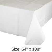 6/Case Bulk White Paper Table Covers 54