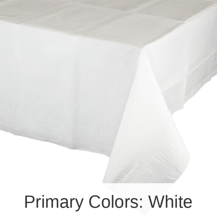 6/Case Bulk White Paper Table Covers 54" x 108"