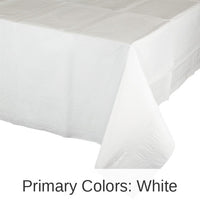 6/Case Bulk White Paper Table Covers 54