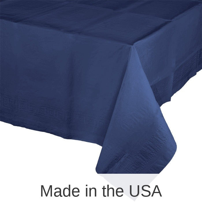 6/Case Bulk Navy Paper Table Covers 54" x 108"