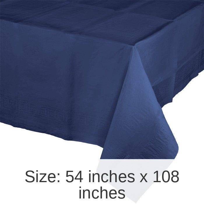 6/Case Bulk Navy Paper Table Covers 54" x 108"