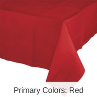 6/Case Bulk Classic Red Paper Table Covers 54