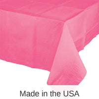 6/Case Bulk Candy Pink Paper Table Covers 54 inch x 108 inch