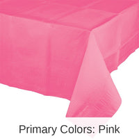 6/Case Bulk Candy Pink Paper Table Covers 54 inch x 108 inch
