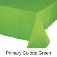 6/Case Bulk Fresh Lime Paper Table Covers 54