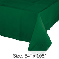 6/Case Bulk Hunter Green Paper Table Covers 54