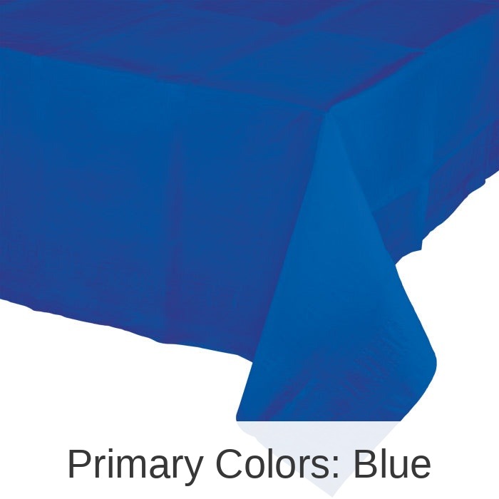 6/Case Bulk Cobalt Blue Paper Table Covers 54" x 108"