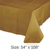 6/Case Bulk Glittering Gold Paper Table Covers 54