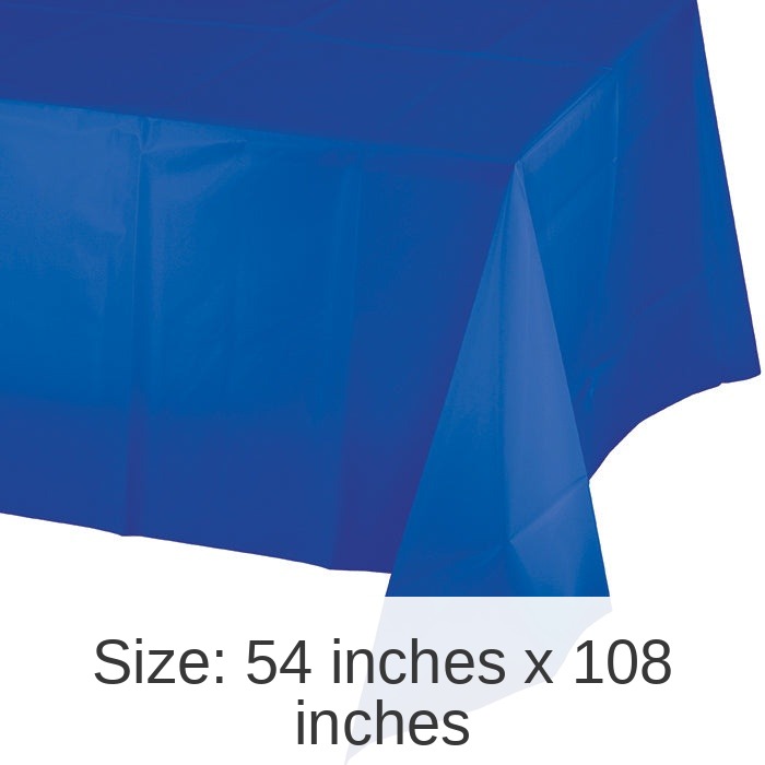 12/Case Bulk Cobalt Blue Plastic Table Covers