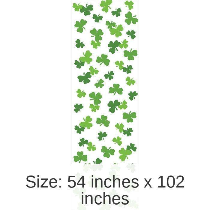 12/Case Bulk Shamrock Plastic Table Covers