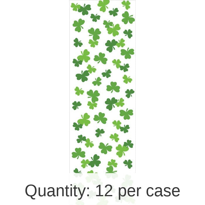 12/Case Bulk Shamrock Plastic Table Covers