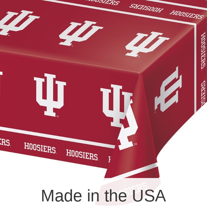 12/Case Bulk Indiana Hoosiers Plastic Table Covers
