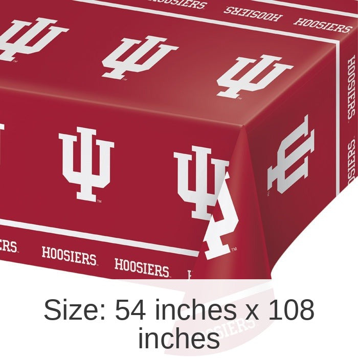 12/Case Bulk Indiana Hoosiers Plastic Table Covers