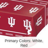 12/Case Bulk Indiana Hoosiers Plastic Table Covers