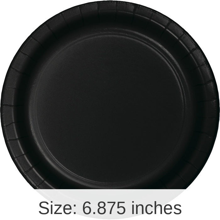 900/Case Bulk Black Velvet Dessert Plates