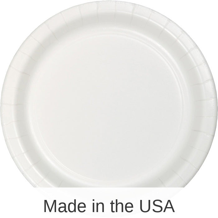 900/Case Bulk White Dessert Plates