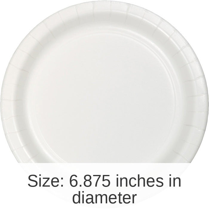 900/Case Bulk White Dessert Plates