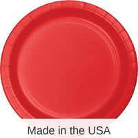 900/Case Bulk Classic Red Dessert Plates