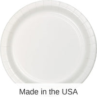 240/Case Bulk White Paper 6.75 inch Dessert Plates