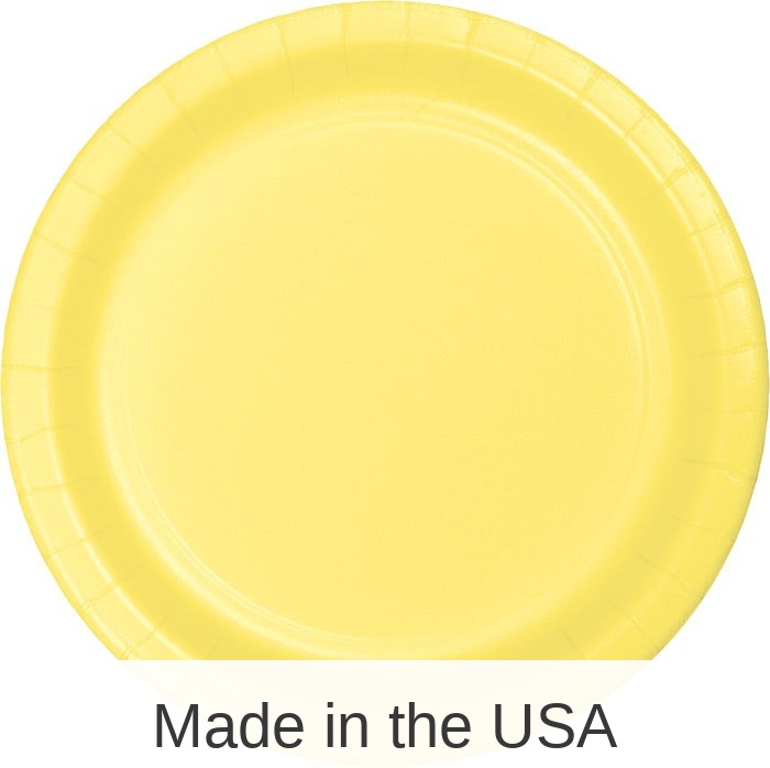 240/Case Bulk Mimosa Paper 6.75 inch Dessert Plates