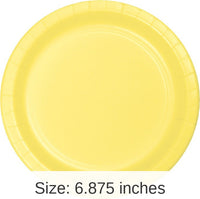 240/Case Bulk Mimosa Paper 6.75 inch Dessert Plates