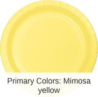 240/Case Bulk Mimosa Paper 6.75 inch Dessert Plates