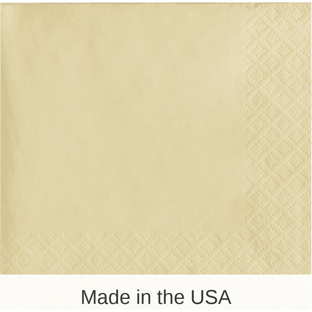 600/Case Bulk Ivory 2 ply Beverage Napkins