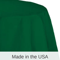 12/Case Bulk Hunter Green Round Paper Table Covers 82 inch