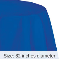 12/Case Bulk Cobalt Blue Round Paper Table Covers 82 inch