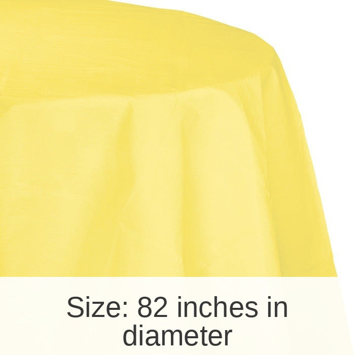 12/Case Bulk Mimosa Round Paper Table Covers 82 inch