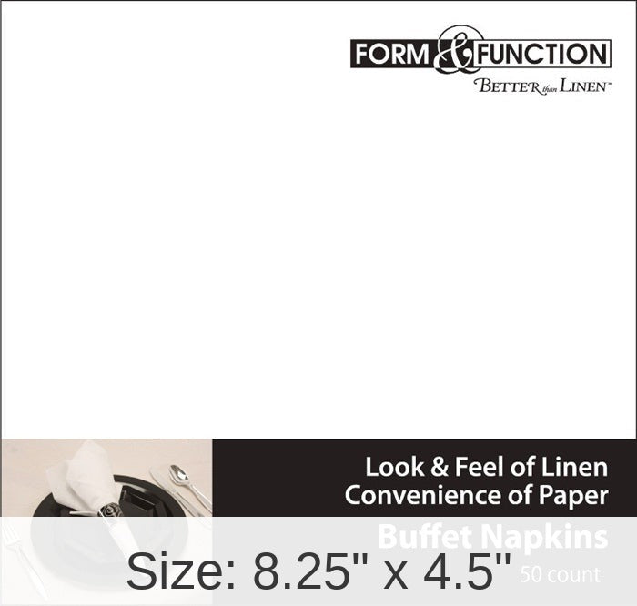 600/Case Bulk Better than Linen White Guest Towels Catering Pack