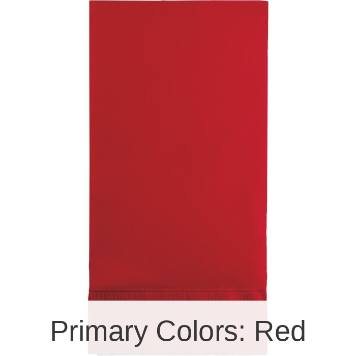 192/Case Bulk Classic Red 3 Ply Guest Towels