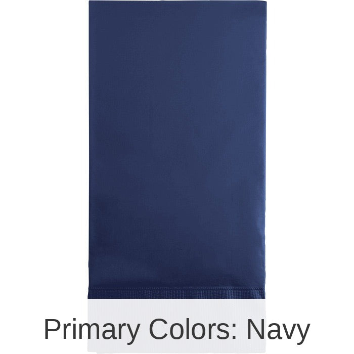 192/Case Bulk Navy 3 Ply Guest Towels
