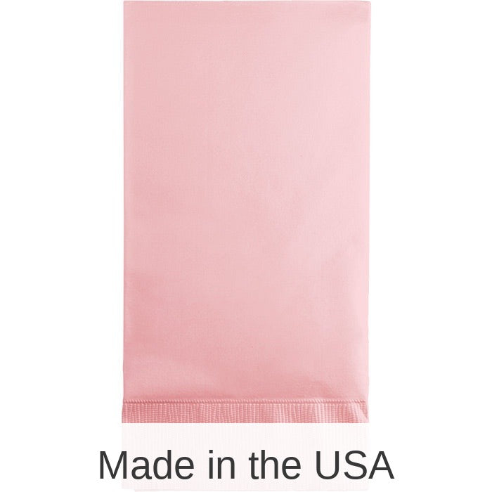 192/Case Bulk Classic Pink 3 Ply Guest Towels