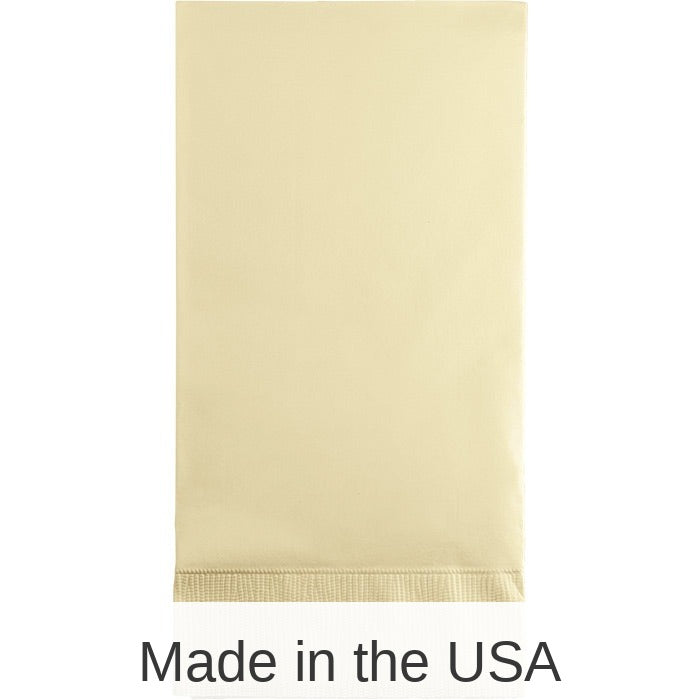 192/Case Bulk Ivory 3 Ply Guest Towels