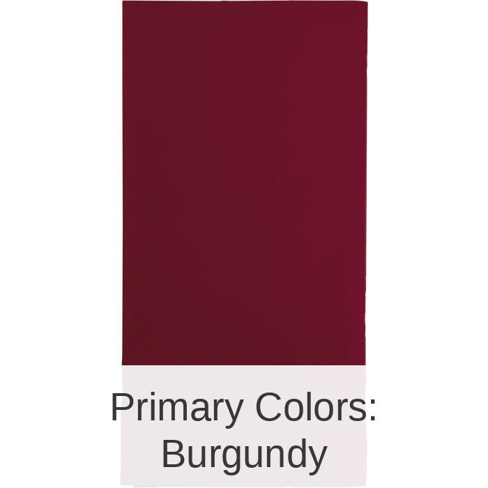 192/Case Bulk Burgundy 3 Ply Guest Towels